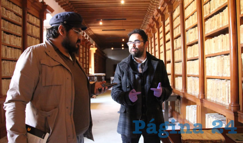 El Rationale Divinorum Officiorum esta empastando en cuero con cosido en lomo, y mide 21 centímetros de ancho por 30 de largo, contiene 147 hojas (Foto Rocío Castro Alvarado)
