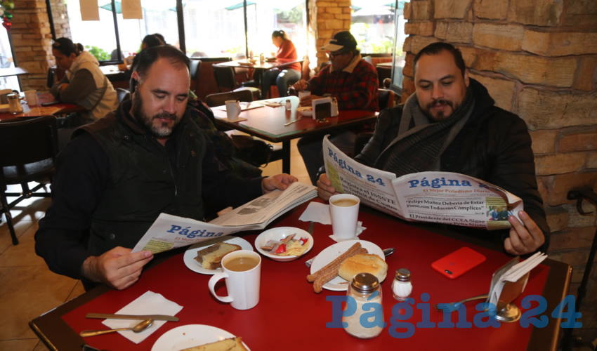 En Las Antorchas compartieron el pan y la sal Alfonso Granados Barrera y Ricardo Herrera Rodríguez