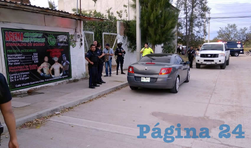 El gimnasio Arena Crossbox Los Pitbulls, localizado en calle Vicente Guerrero 214, en la comunidad San Ignacio, lugar donde ocurrieron los sangrientos hechos