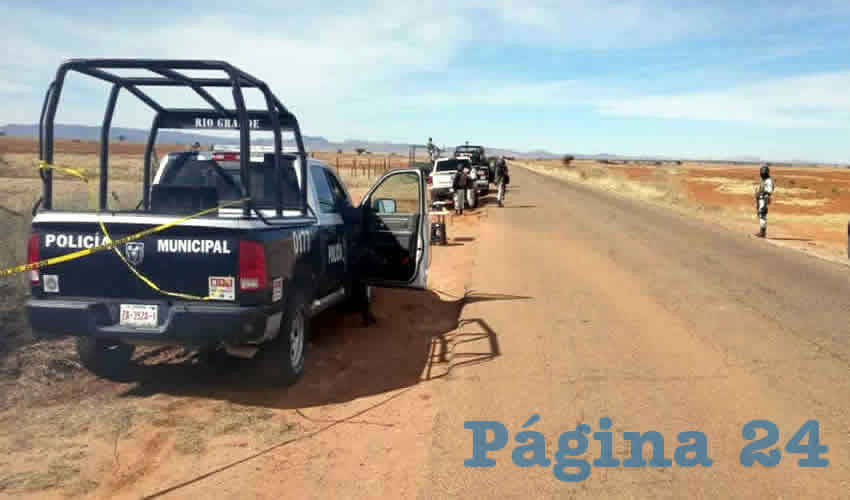 El arribo de los policías