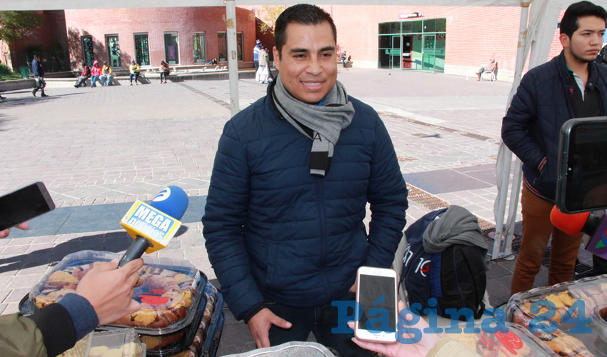 Mauricio Ruiz, integrante de la Asociación de Panderos de Zacatecas (Foto: Rocío Castro)
