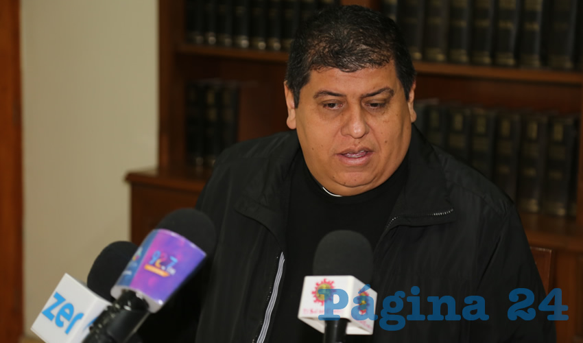Felipe Gutiérrez Rosales, vocero de la Diócesis de Aguascalientes (Foto: Eddylberto Luévano Santillán)