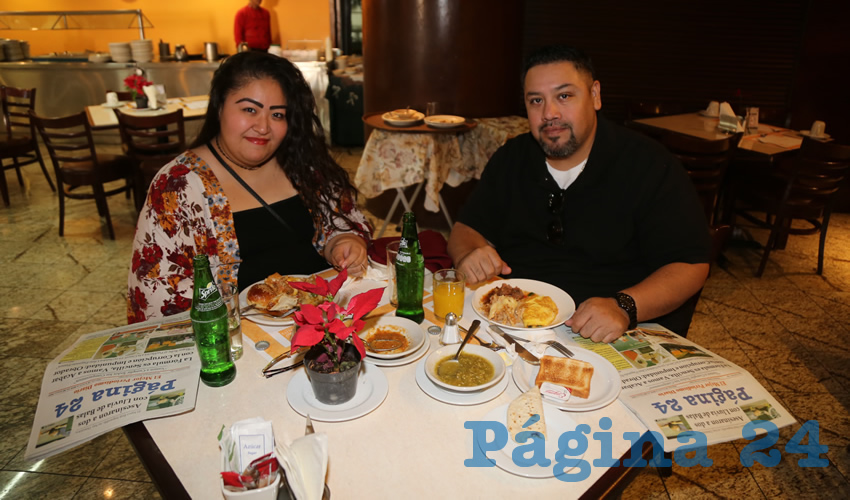 En el restaurante Quality Inn almorzaron Silvia Magallanes y Gregorio Montoya Ramírez