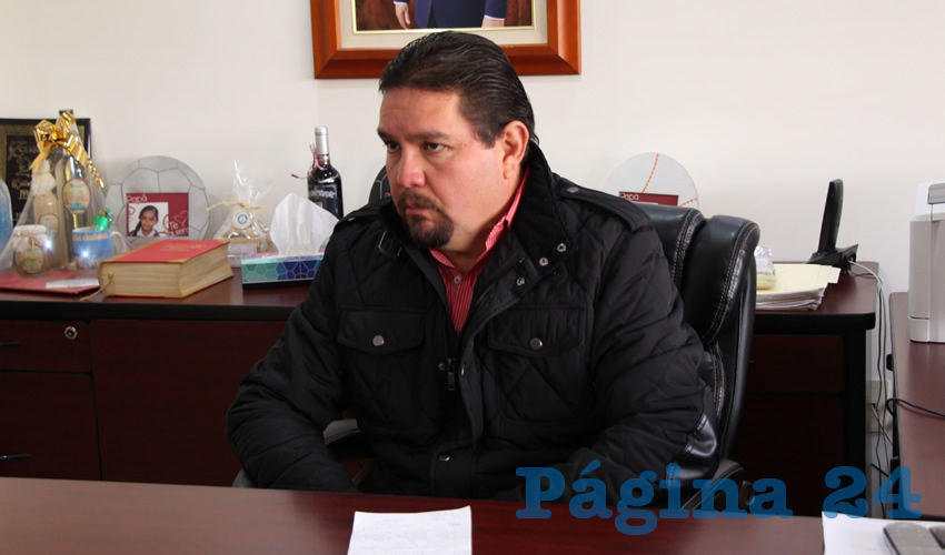 Gustavo Uribe Góngora, presidente del Comité Directivo Estatal del Partido Revolucionario Institucional (PRI) (Foto Rocío Castro Alvarado)