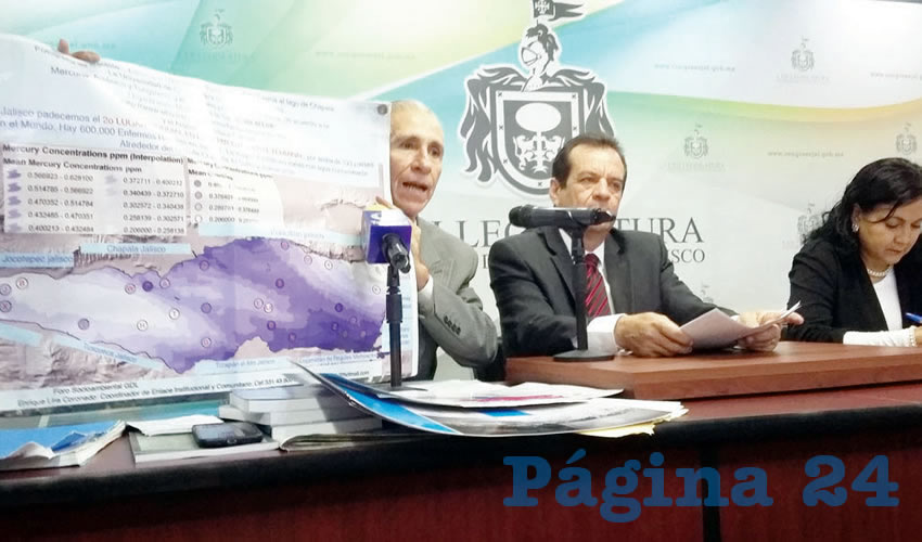 “Haré un llamado a este Congreso de Jalisco para que nos unamos en una sola voz para lograr que el gobernador declare a las poblaciones aledañas a esta zona contaminada zona de emergencia sanitaria”, para salvaguardar la salud pública y la salud ambiental, explicó el legislador Óscar Herrera/Foto: Francisco Tapia