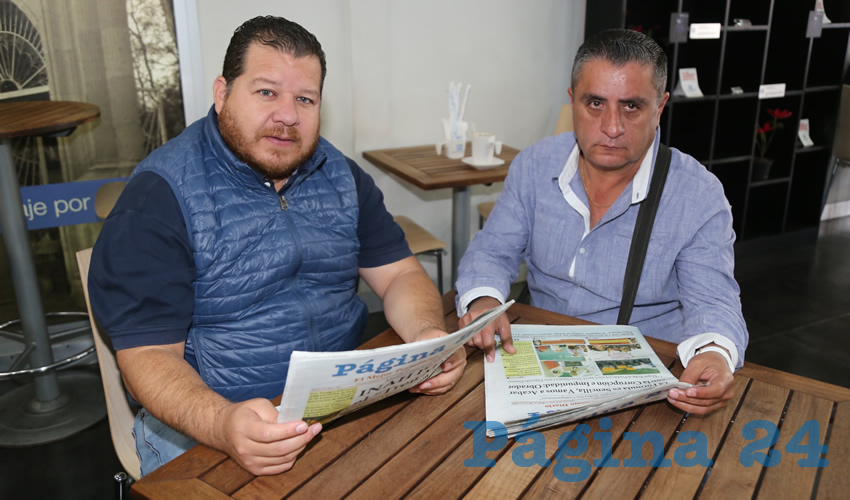 En Café Punta del Cielo platicaron Alejandro Monreal Dávila y Jorge Castañeda Ramírez