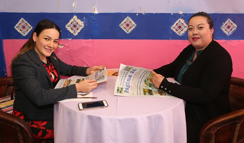 En La Saturnina almorzaron Martha Cecilia M&aacute;rquez Alvarado, senadora de la Rep&uacute;blica; y Karina Eudave Delgado, diputada local 