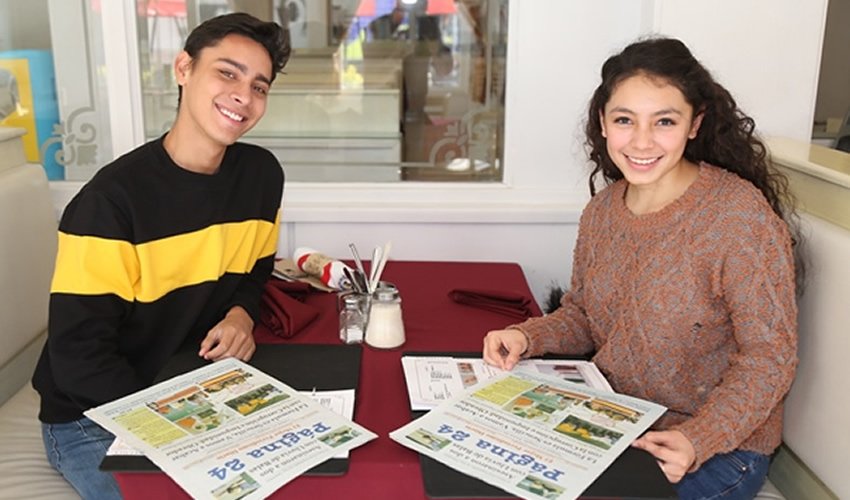 En el restaurante Campo Amor desayunaron Sebasti&aacute;n Lazarin Rosales y Amyndra Ortiz 