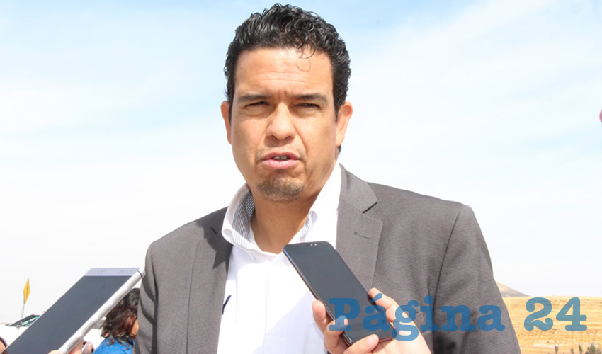 Reynaldo Delgadillo Moreno, presidente municipal de Calera de Víctor Rosales (Foto Rocío Castro)