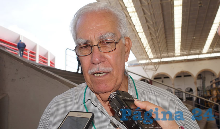 Luis Antonio Martínez Díaz, presidente del Banco de Alimentos de Zacatecas (Foto Rocío Castro)