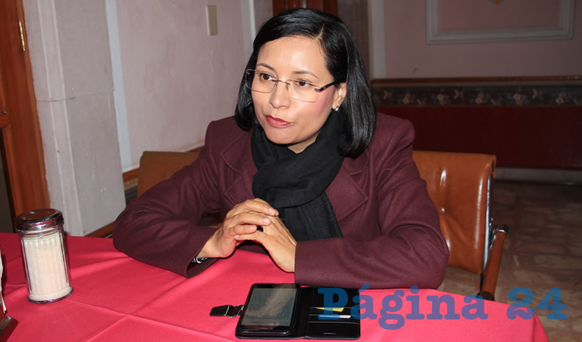María de la Luz Domínguez Campos, titular de la Comisión de Derechos Humanos del Estado de Zacatecas (CDHEZ (Foto Archivo Página 24)