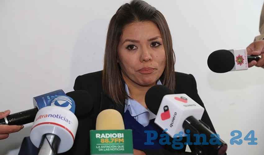 Érica Liliana Padilla Contreras, jefa de psicólogos en secundaria (Foto: Eddylberto Luévano Santillán)