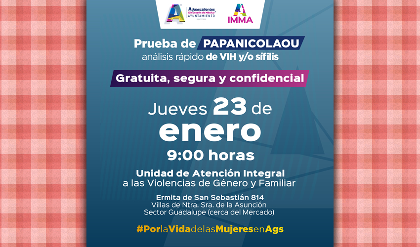 La cita es el próximo jueves 23 de enero en punto de las 09:00 horas en las instalaciones de la Unidad de Atención Integral a las Violencias de Género y Familiar