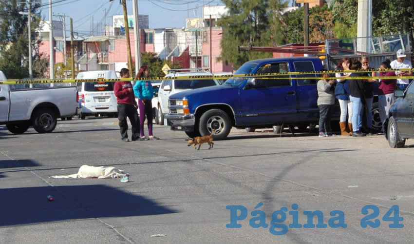 Sobre la calle Bonampak qued&oacute; el cuerpo inerte de la inocente v&iacute;ctima