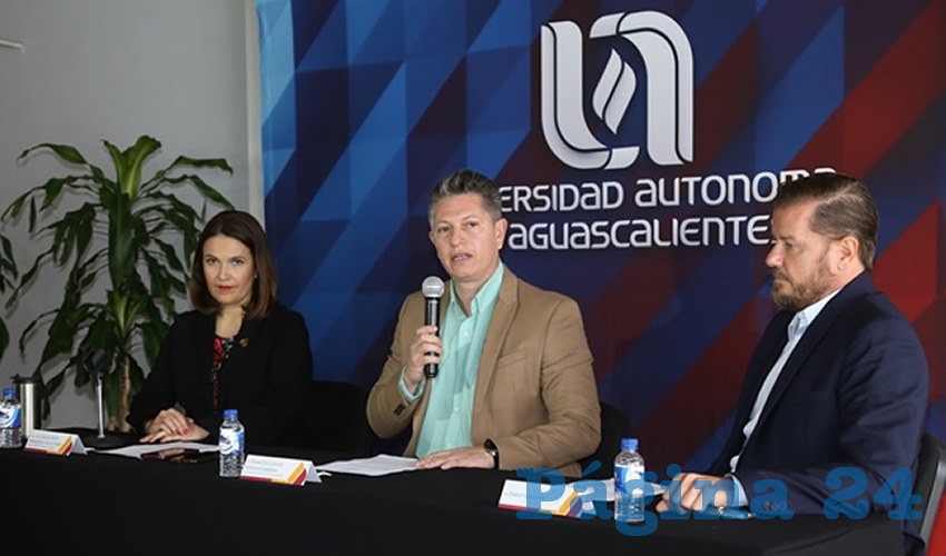 Alicia Edith Hermosillo, Francisco Javier Pedroza y Pablo Gagliesi (Foto: Eddylberto Luévano Santillán)