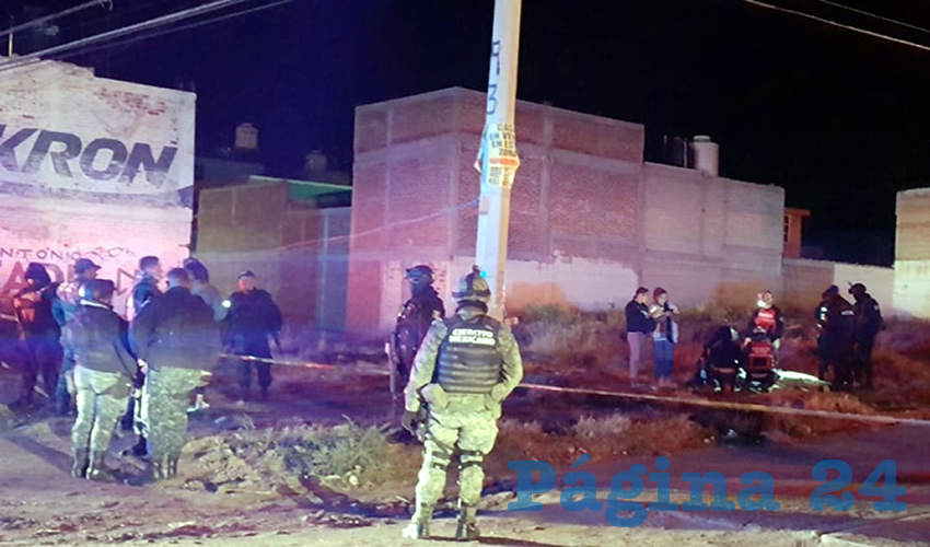 El arribó de los cuerpos policíacos