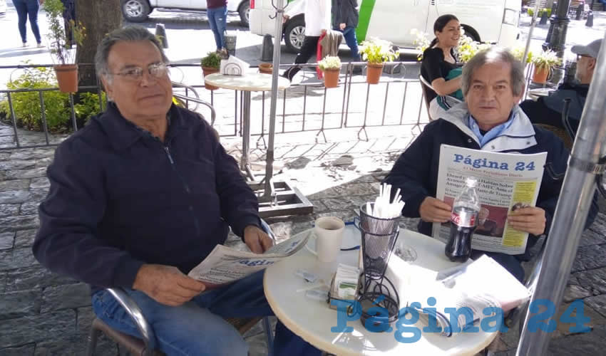 Mart&iacute;n Quiroz y V&iacute;ctor Vega charlaron en Caf&eacute; Catedral
