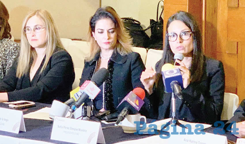 Sofía Pérez Gasque Muslera, presidente del Consejo Coordinador de Mujeres Empresarias, dijo ayer en rueda de prensa que a través de esfuerzos entre la iniciativa privada las autoridades, se buscaría la generación de nuevas oportunidades salariales/Foto: Tomada de Twitter