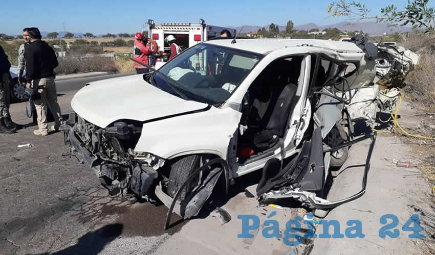 La camioneta Nissan X-Trail que conduc&iacute;a la hoy occisa Cristina Garc&iacute;a Mac&iacute;a