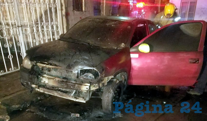 Así fue encontrado el vehículo en la zona centro