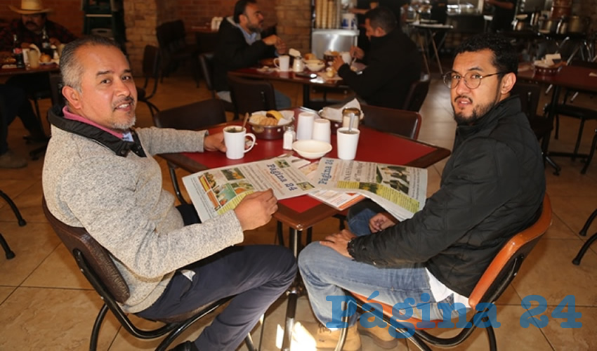 En el restaurante Las Antorchas desayunaron José Antonio Hidalgo Gómez y Alberto de Jesús Hidalgo Velázquez