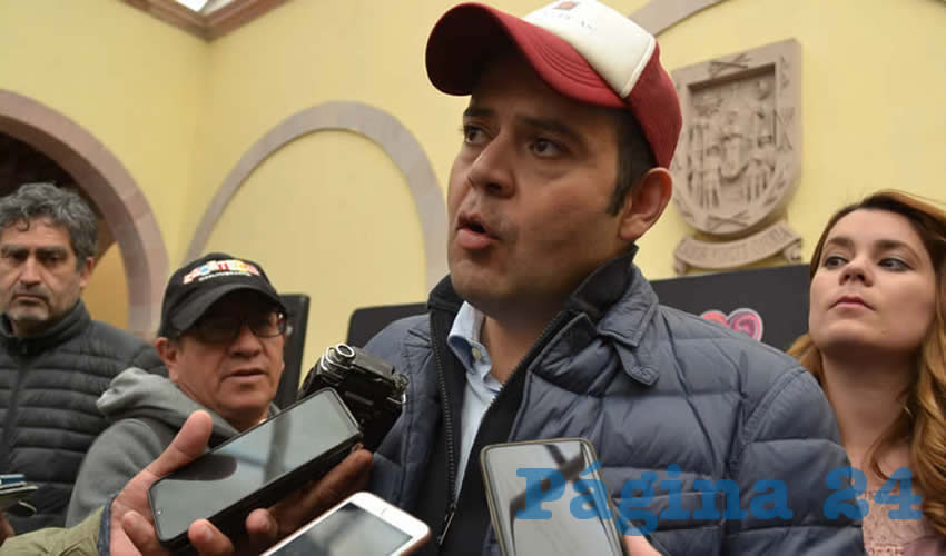 Ulises Mejía Haro, presidente municipal de Zacatecas (Foto Merari Martínez)