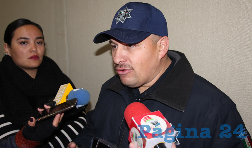 Francisco Oswaldo Caldera Murillo, titular de la Dirección de Policía de Seguridad Vial (DPSV) (Foto Rocío Castro Alvarado)
