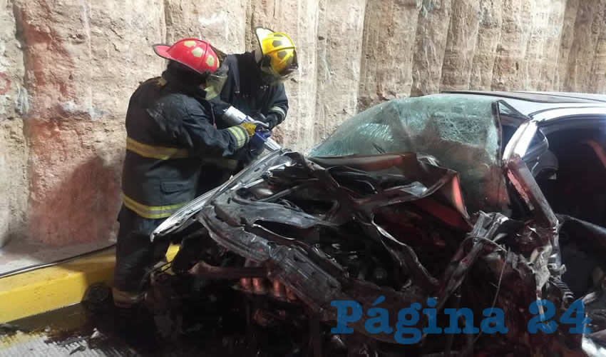 Bomberos utilizaron las “quijadas de la vida” para lograr extraer el cadáver