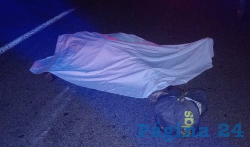 El homicidio ocurrió en el kilómetro 56+500 de la carretera federal 45 norte, a la altura de La Punta, Cosío