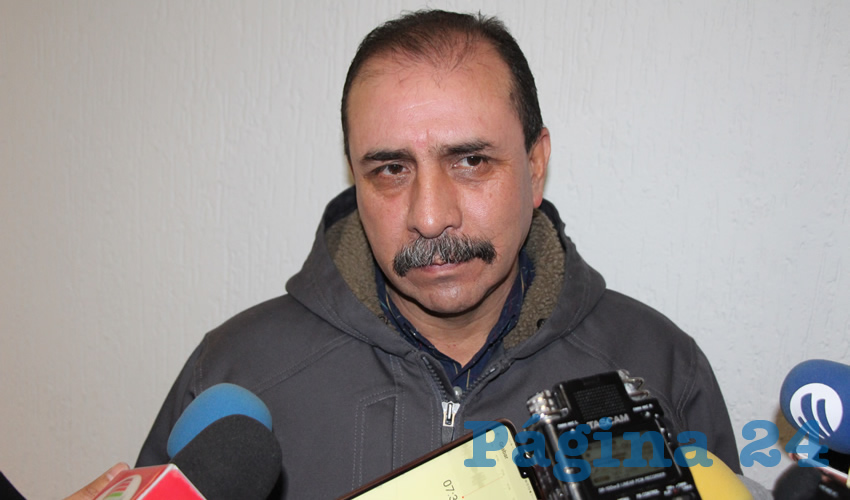 Marco Antonio Regis Zúñiga, presidente municipal de Cañitas de Felipe Pescador (Foto Rocío Castro)