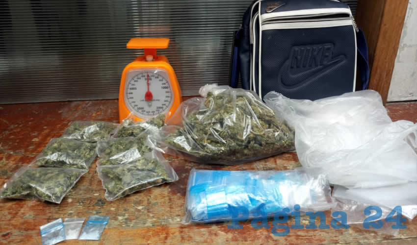 Drogas decomisadas a Óscar y Joice