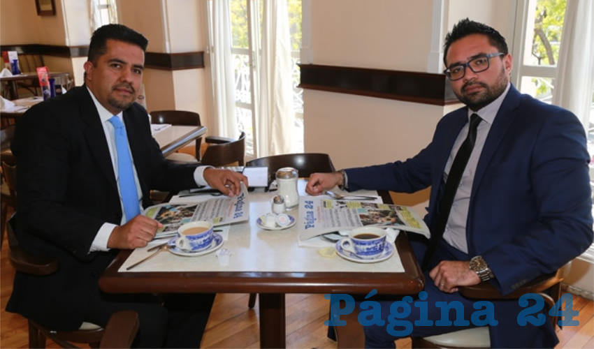 En Sanborns Francia se reunieron Fernando Vela Silva y Antonio Muñoz Solano
