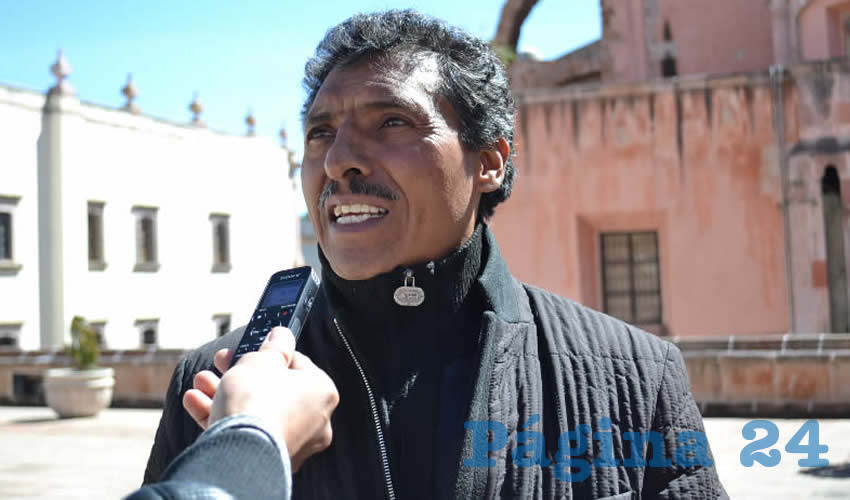 Marcelino Rodarte Hernández, miembro del magisterio disidente (Foto Merari Martínez)