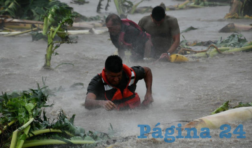 El desbordamiento del río Marabasco en septiembre pasado/Foto: Facebook @PCJalisco19 