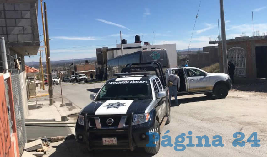 El arribó de los policías