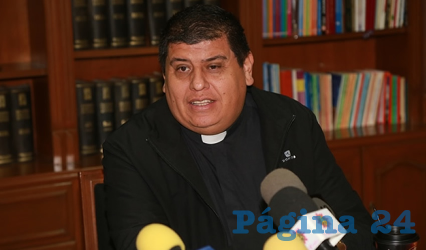 Felipe Guti&eacute;rrez Rosales, vocero de la Di&oacute;cesis de Aguascalientes (Foto: Eddylberto Lu&eacute;vano Santill&aacute;n)