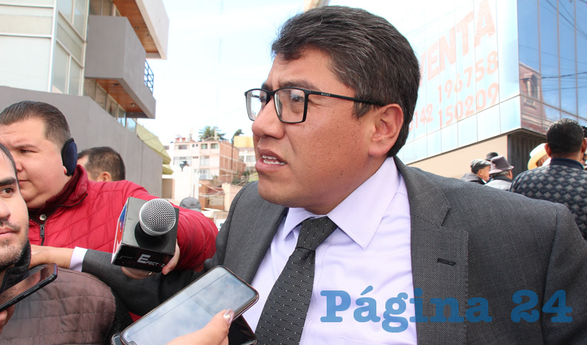 Saúl Monreal Ávila, presidente municipal de Fresnillo (Foto Rocío Castro Alvarado)