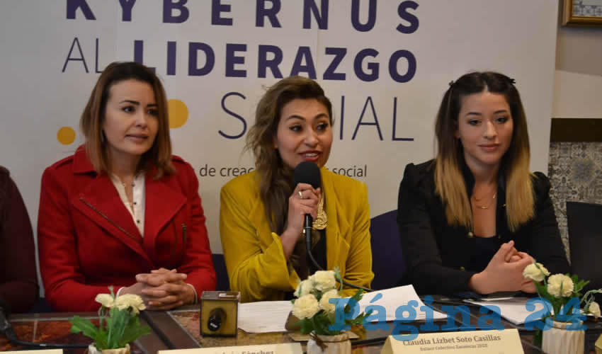 En conferencia de prensa, la Asociación Civil Kybernus invitaron a postular a personas y proyectos que contemplen el liderazgo social y la participación ciudadana (Foto: Merari Martínez)