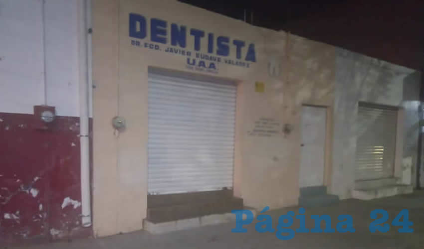 Afuera de esta consultorio ocurrió el infame asalto