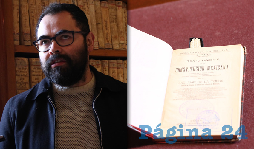 Juan Carlos Ochoa Valenzuela, director de la Biblioteca de Colecciones Especiales Elías Amador (Foto Rocío Castro Alvarado)