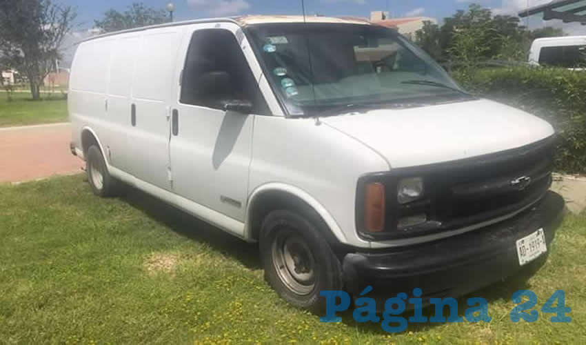 La camioneta en que Jorge Arturo &ldquo;N&rdquo; &ldquo;N&rdquo;, Ricardo &ldquo;N&rdquo; &ldquo;N&rdquo; y Erick Isaac &ldquo;N&rdquo; &ldquo;N&rdquo;, masacraron a golpes al adicto Fernando L&oacute;pez, de 50 a&ntilde;os de edad