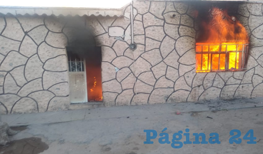 El incendio de la casa