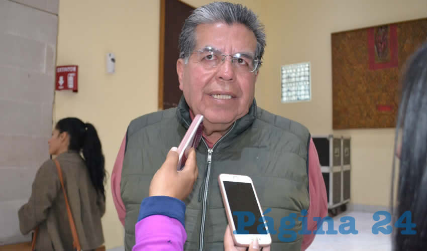 Cuauhtémoc Espinoza Jaime, presidente de la Unión de Colonias Agropecuarias de Zacatecas (Foto Merari Martínez)