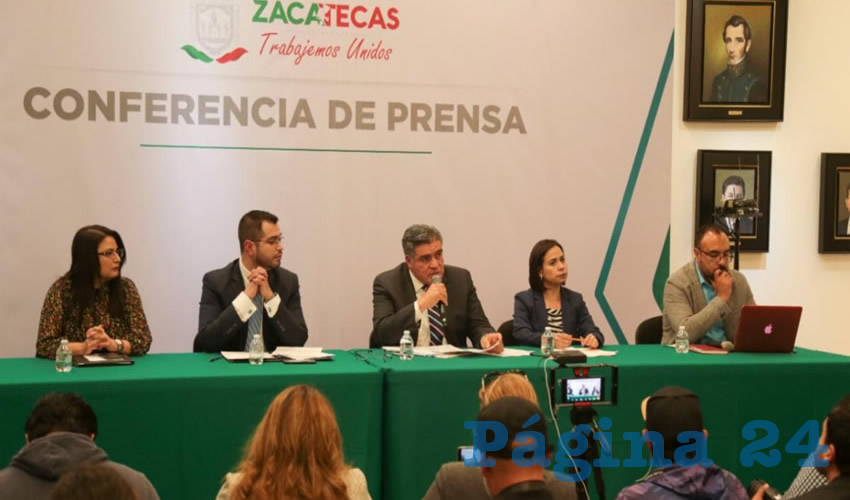 En conferencia de prensa, acompañado por el Secretario de Seguridad Pública, Ismael Camberos Hernández, así como por personal de la Fiscalía General de Justicia del Estado de Zacatecas (FGJEZ), asentó que se han brindado todas las facilidades para dar con el presunto responsable y se haga justicia a la víctima.