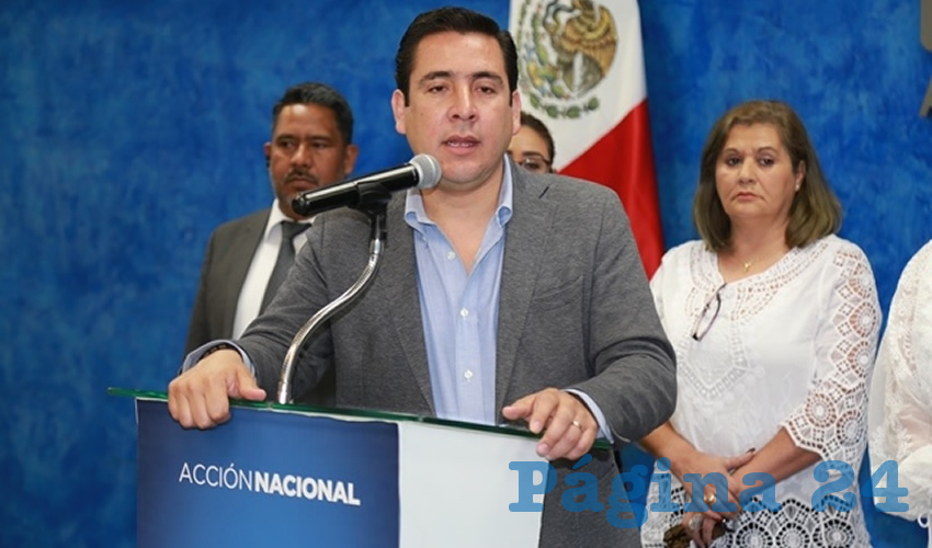 Gustavo Baez Leos, presidente del PAN