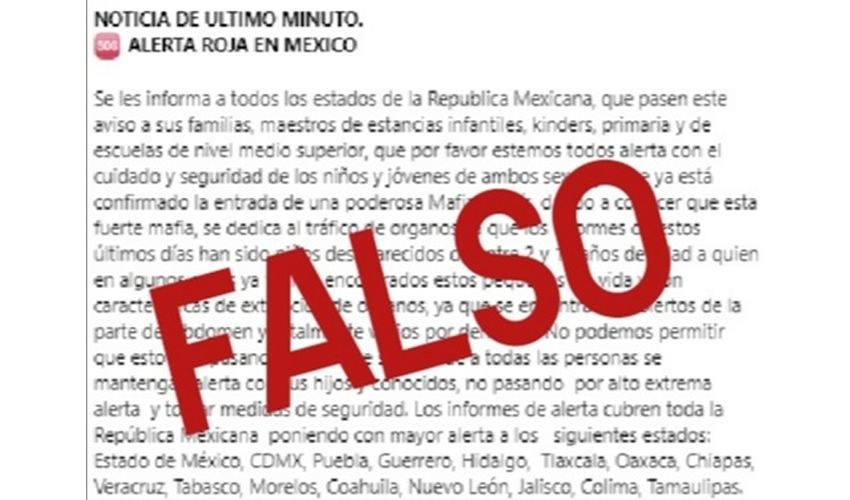 Se recomienda a padres de familia saber a dónde van sus hijos, pasar a tiempo por ellos a la escuela y no publicar fotografías con el uniforme escolar en redes sociales