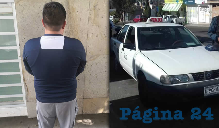 Luis “N” “N”, y la unidad de alquiler que tenía a su cargo