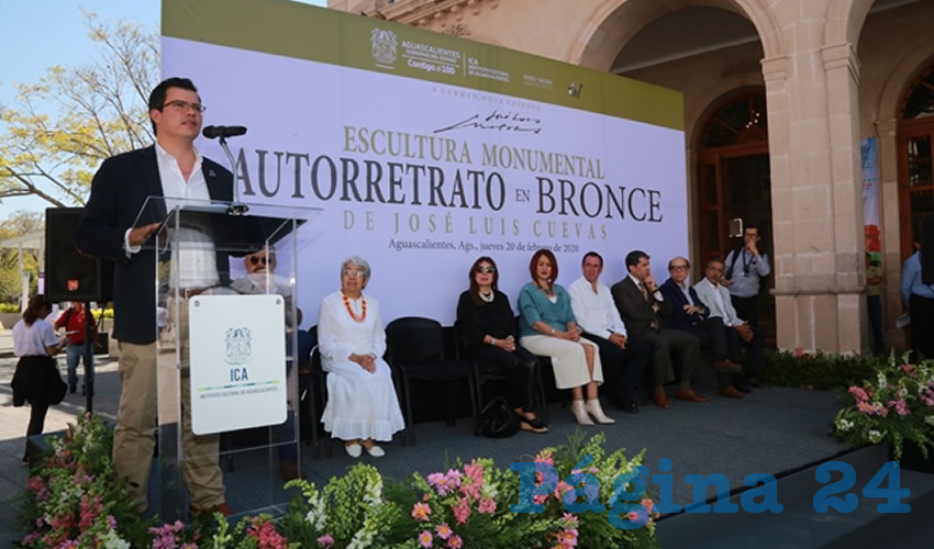 Merecido homenaje a José Luis Cuevas (Foto: Eddylberto Luévano Santillán)