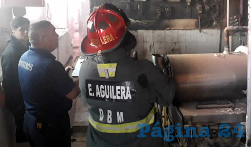 Los daños provocados por el fuego en la Heladería Lety
