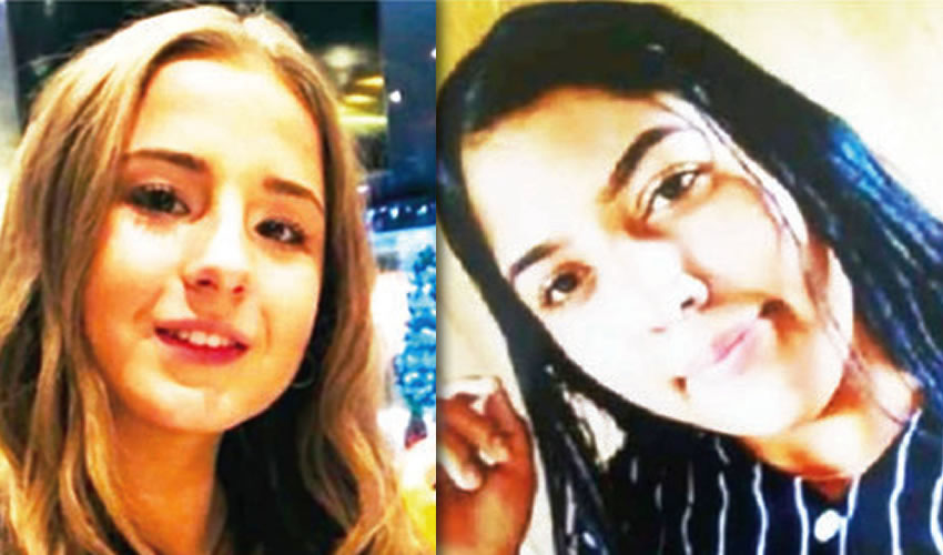 Liliana Ignateva, de 15 años, y Jazmín Alejandra, de 16, continúan desaparecidas/Fotos: Twitter @AAMBER_JAL